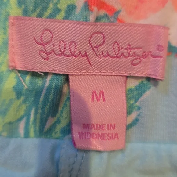 Lilly Pulitzer Multi-Color Tropical Flamingo Print Skort - Picture 6 of 7